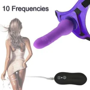 ULTRA ELASTIC HARNESS LESBIAN STRAPON DILDO