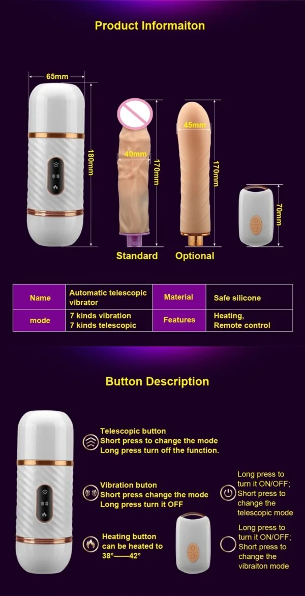 Thrusting Dildo Vibrator Automatic G spot Sex Machine - Image 2