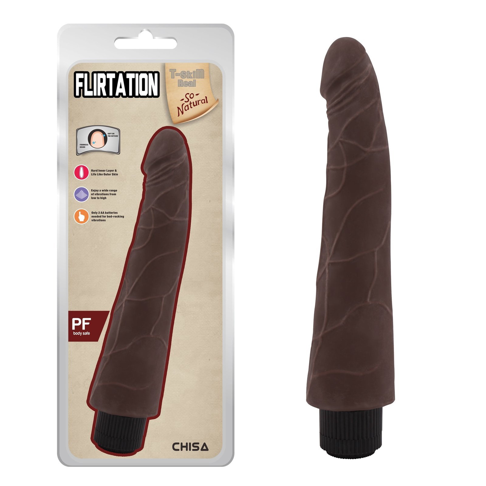 Flirtation-Brown Dildo