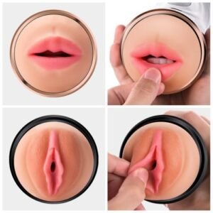 Two Holes Mouth Pussy Masturbation Cup