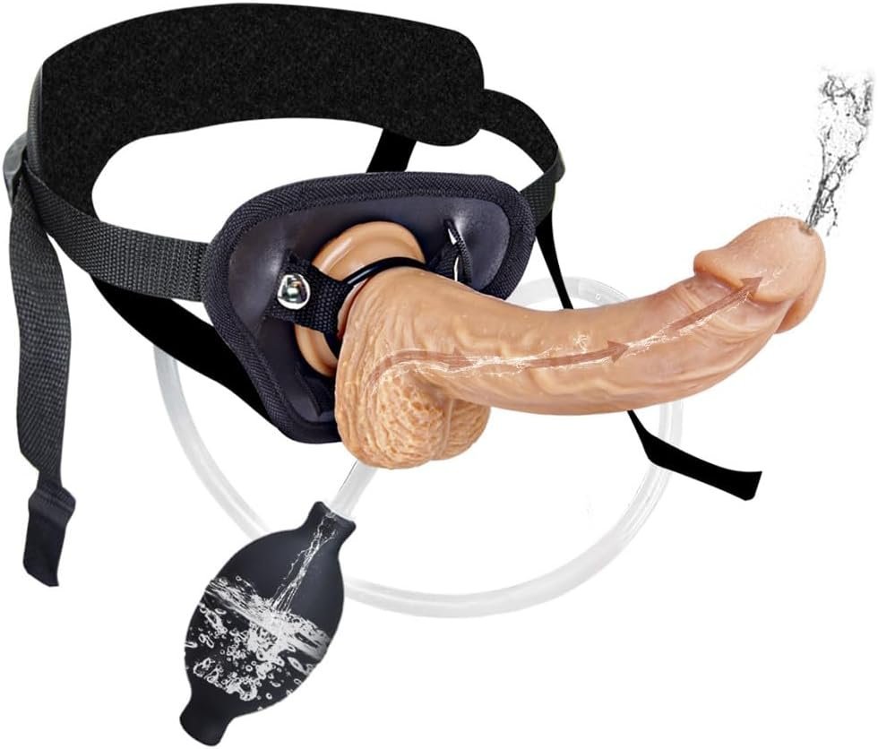 Squirting Dildo With Harness