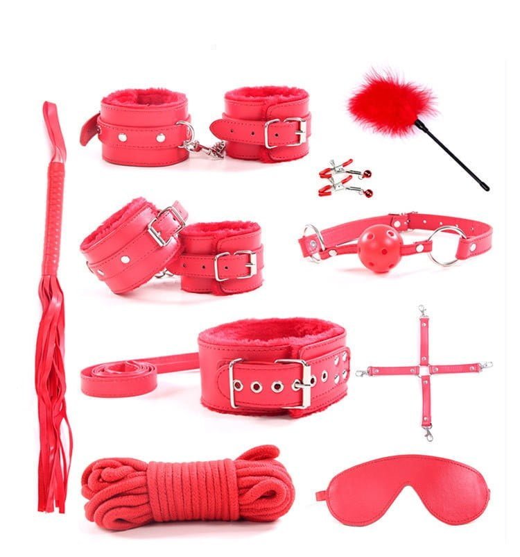 10PCS Fetish Kits Bed Restraints Bondage