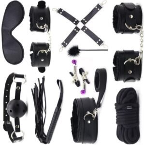 Fetish Kits Bed Restraints Bondage Plush Leather Sexy Flirting Alternative Toys