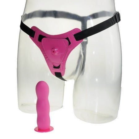 RED DEEP CLIMAX STRAP ON DILDO REALISTIC PENIS HARNESS - Image 2