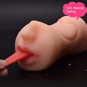 3 Hole Male Masturbator – Vagina, Mouth & Anal Sex Toy for Men