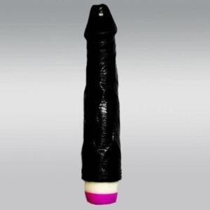 SUPER NATURAL BLACK SILICONE REALISTIC VIBRATOR